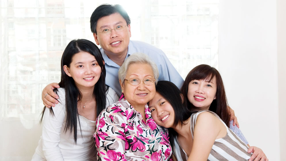 Happy Chinese Family